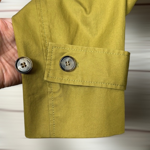 CLOSET CLEAR OUT! Offers welcome! COS Olive Cotton Twill Trench Coat Belted - Picture 10 of 16